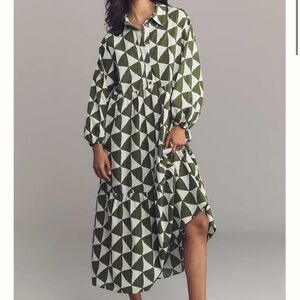 The Bettina Tiered Shirt Dress by Maeve